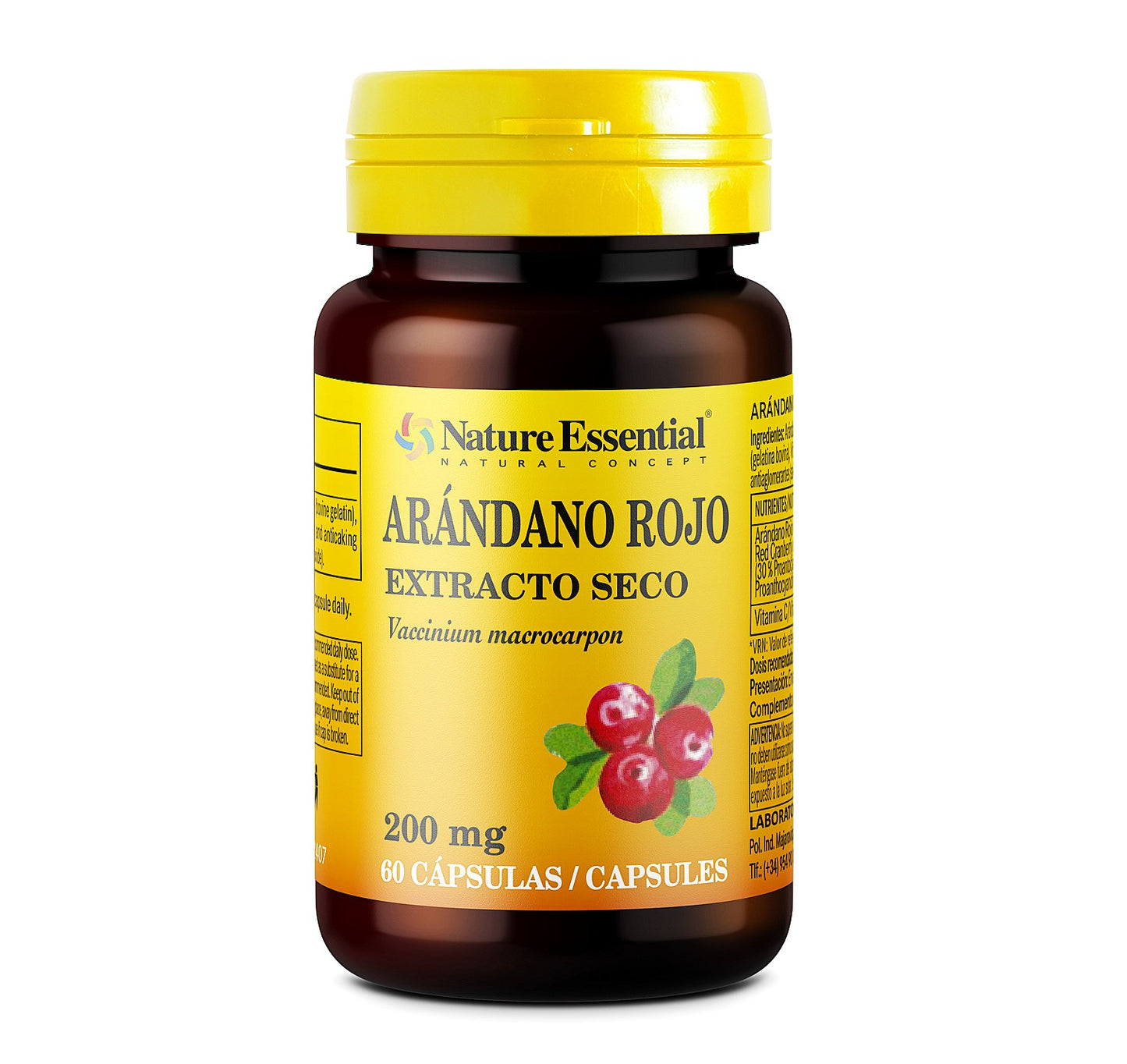 Arándano Rojo Extracto Bote 60 Cápsulas 200 mg