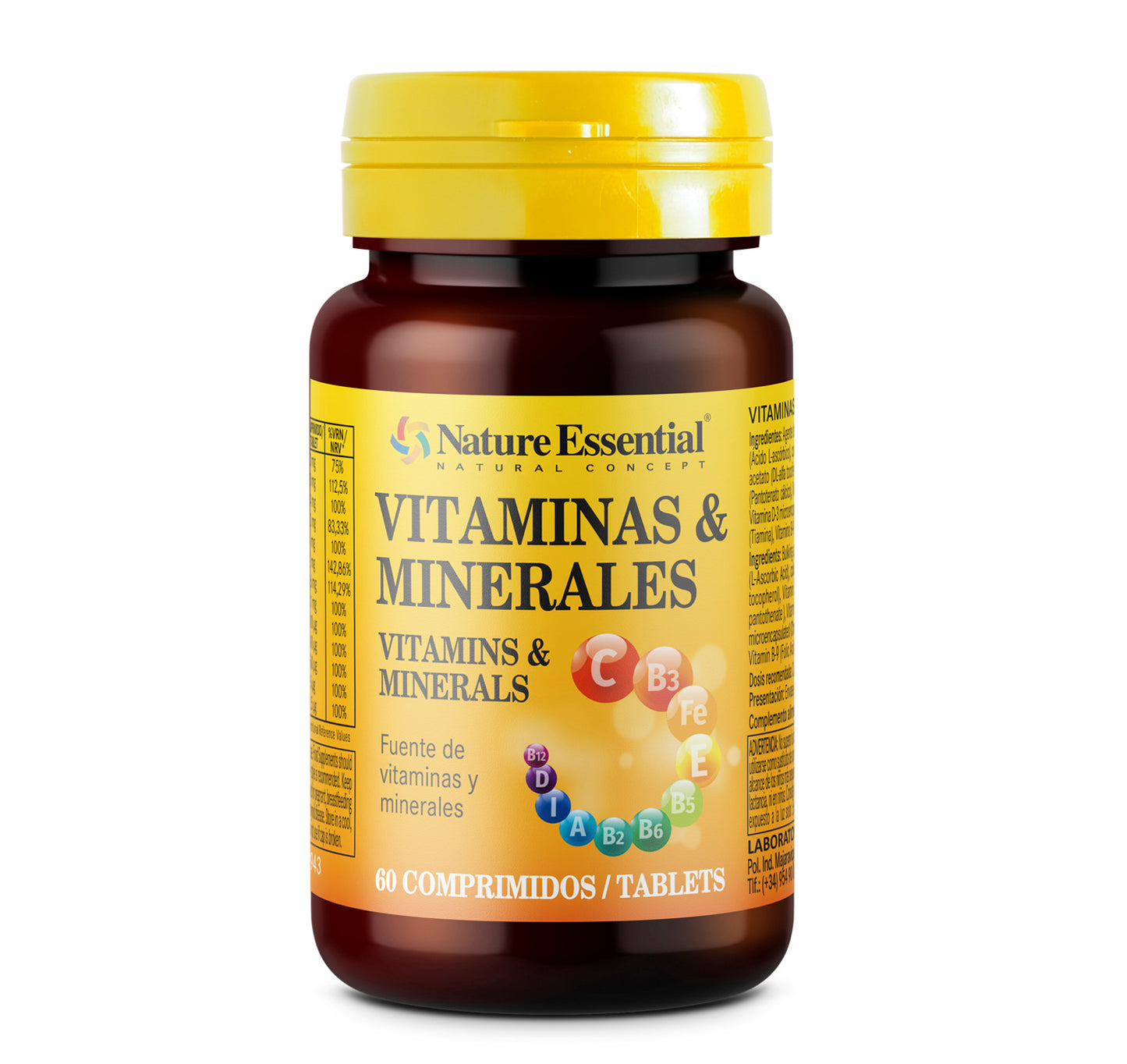 Vitaminas Minerales Bote 60 Comprimidos
