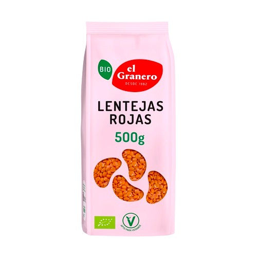 Lentejas Rojas Bio Paquete 500 gr