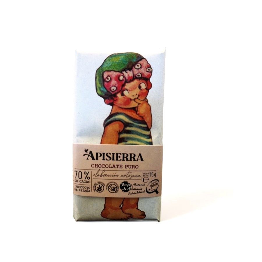 Chocolate artesano 70% Tableta 115 gr