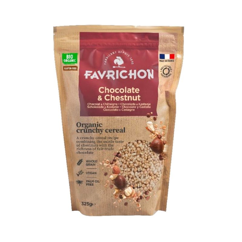 Cereales BIO orgánicos Chocolate Castaña Paquete 325 gr