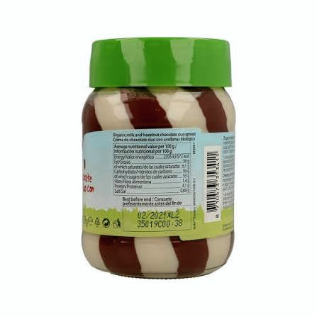 Crema Chocolate Avellanas Eco Bote Cristal 400 gr