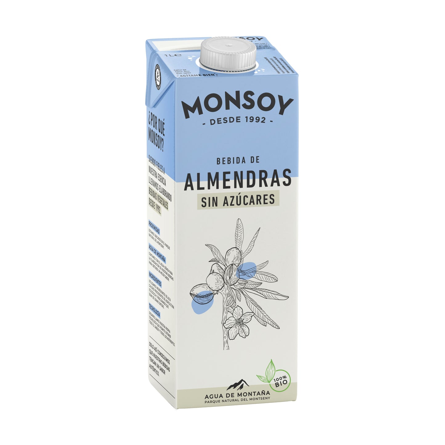 Leche Almendras Bio Brick 1L