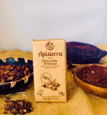 Chocolate artesano 70% Tableta 115 gr