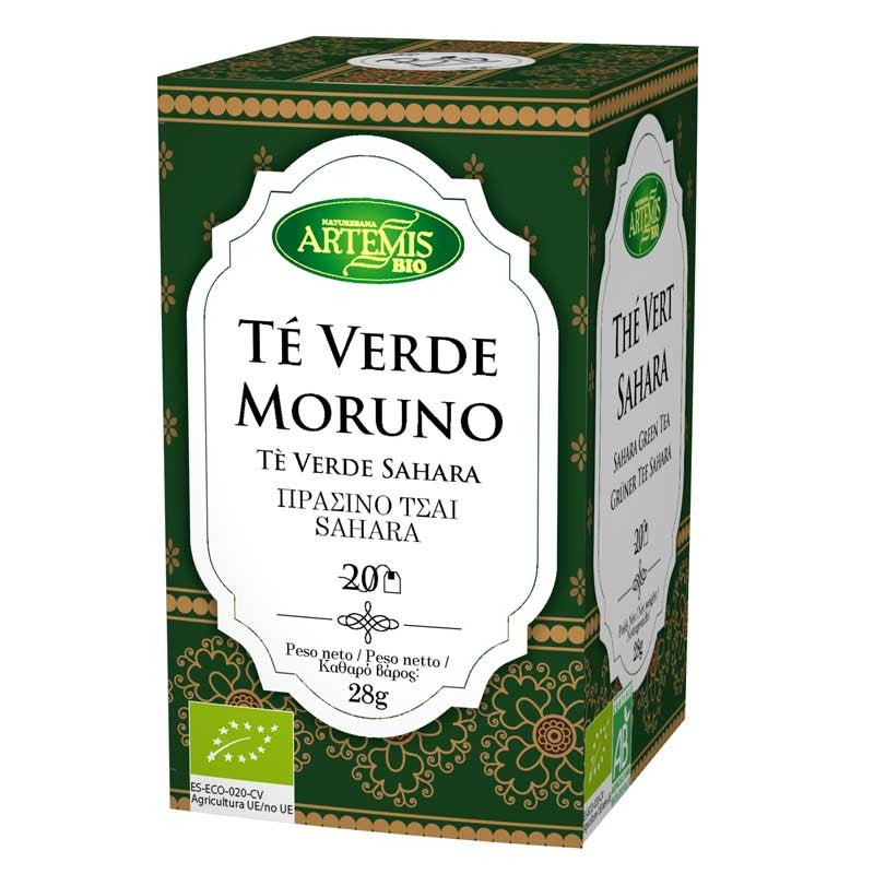 Té Verde Moruno Bio Caja 20 bolsitas 28 gr
