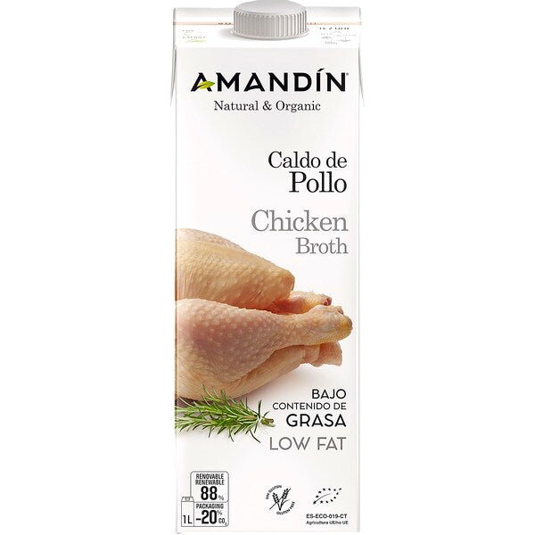 Caldo de Pollo Sin gluten Ecológico Brick 1L