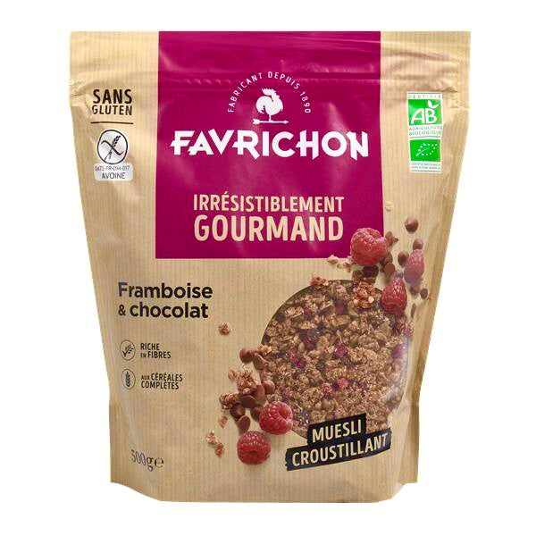 Cereales Ecológicos Frambuesa y Chocolate Paquete 500 gr