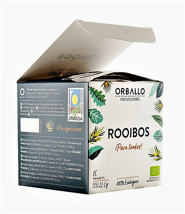Infusión Eco Compostable ROOIBOS Caja 15 pirámides