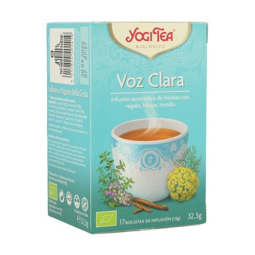 Infusión ayurvédica Ecológica VOZ CLARA Caja 17 bolsitas