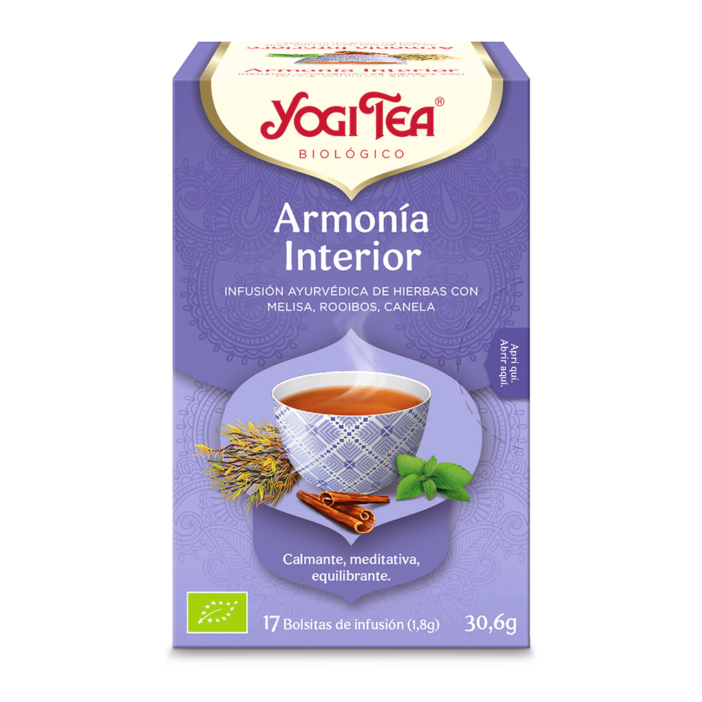 Infusión Ecológica Ayurvédica ARMONÍA INTERIOR Caja 17 bolsitas