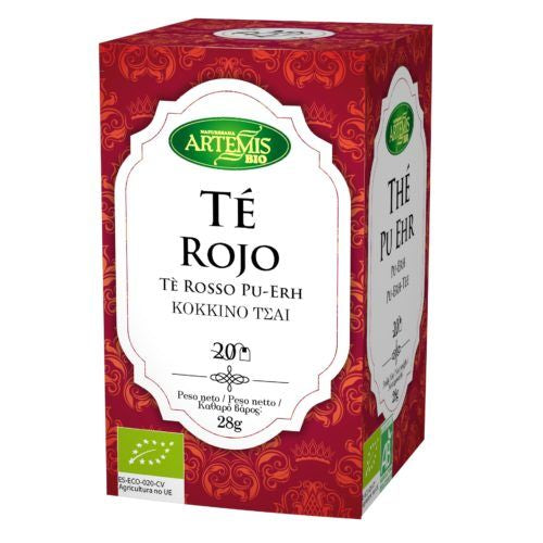 TÉ ROJO PU-ERH Bio Ecológico Caja 20 bolsitas