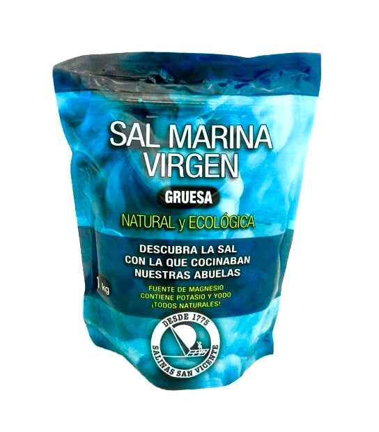 Sal Marina virgen Gruesa Ecológica Paquete 1 Kg