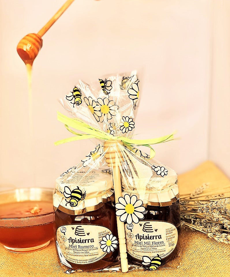 Kit Miel 2 Sabores Envase cristal 350 gr