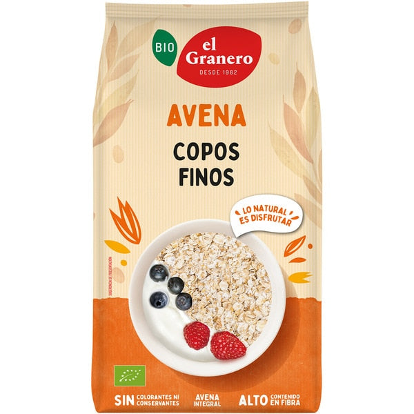 Copos Avena Finos Paquete 500 gr