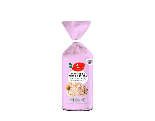 Tortitas Arroz Quinoa BIO Sin gluten Paquete 120 gr