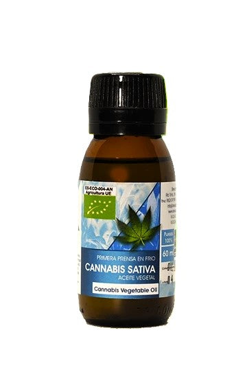 Aceite vegetal Eco cañamo Bote cristal 60 ml