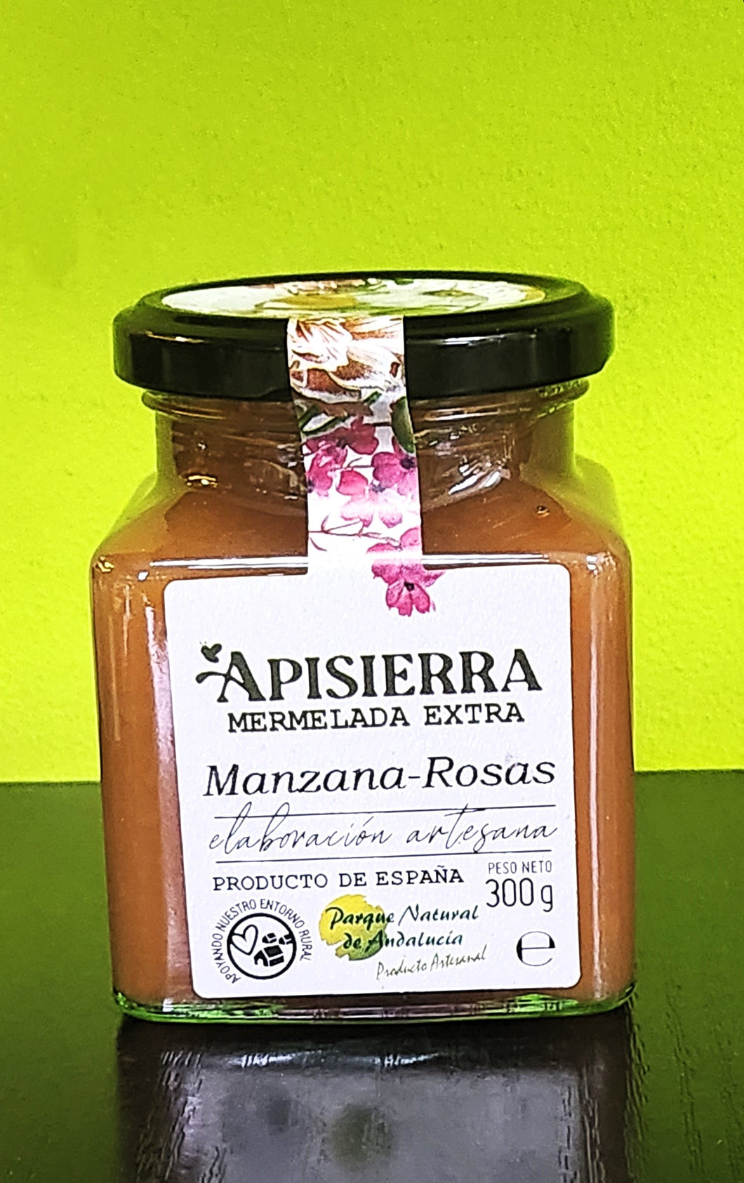 Mermelada Manzana Rosas Bote Cristal 300 gr