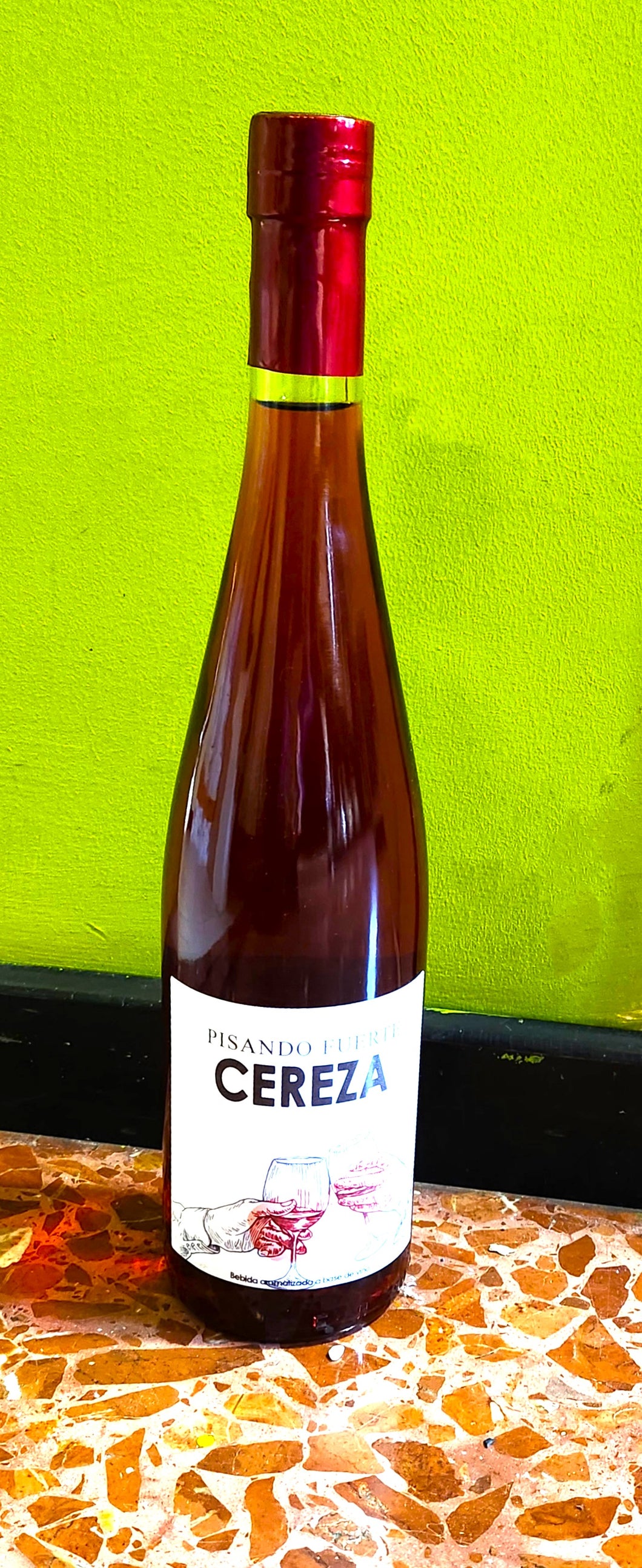 Vino Cereza Botella Cristal 750 ml