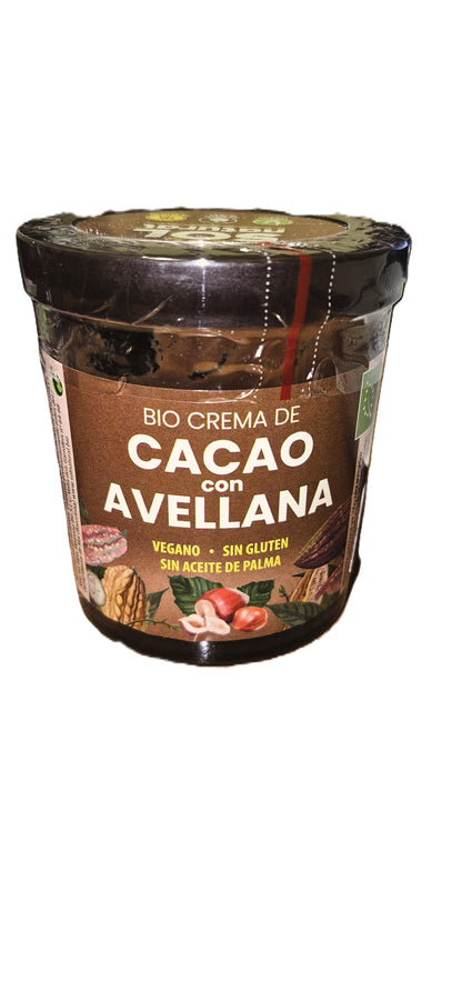 Crema Bio Cacao Avellanas Bote cristal 200 gr