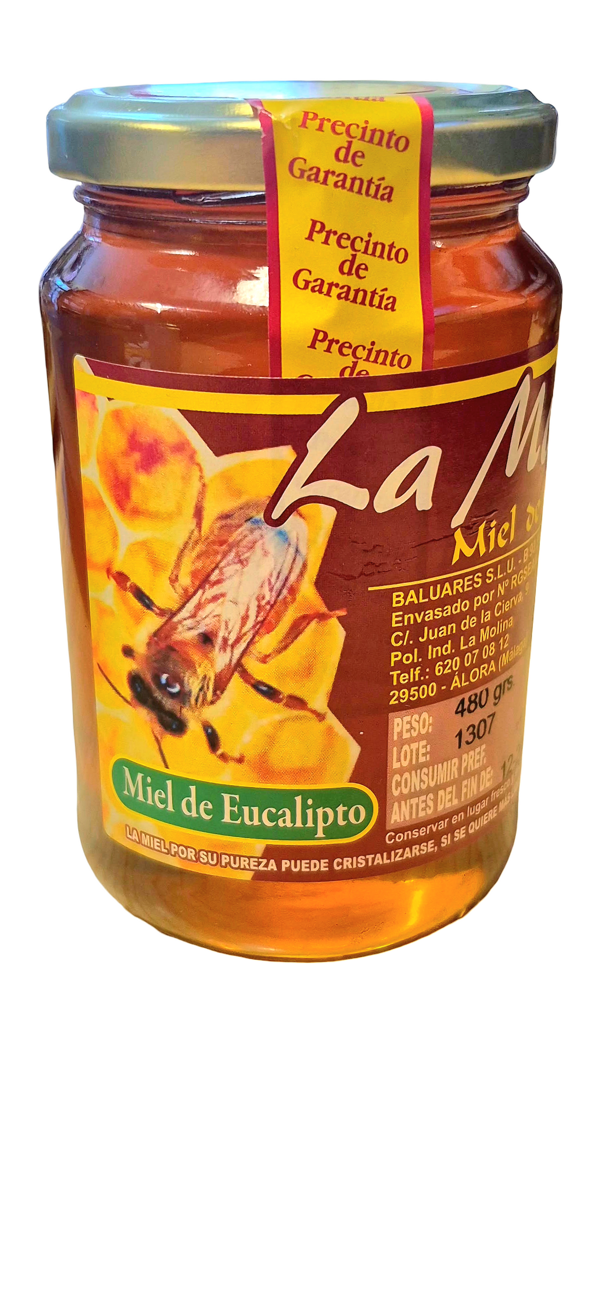 Miel Eucalipto Bote Cristal 480 gr