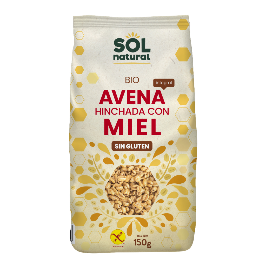 Avena Hinchada Miel Paquete 150 gr