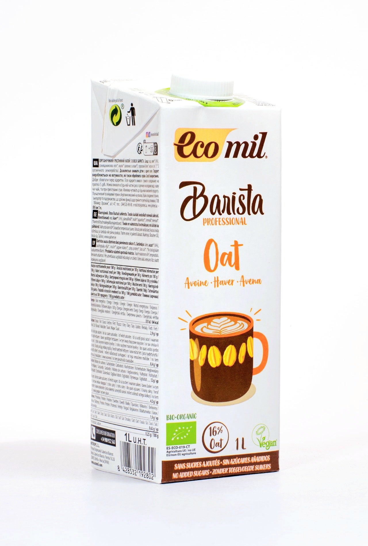 Leche vegetal Avena Barista 1L
