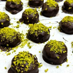 Polvorón Pistacho Chocolate Negro A granel 500 gr