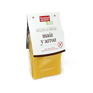 Lasaña Arroz Maíz Sin gluten BIO Paquete 250 gr