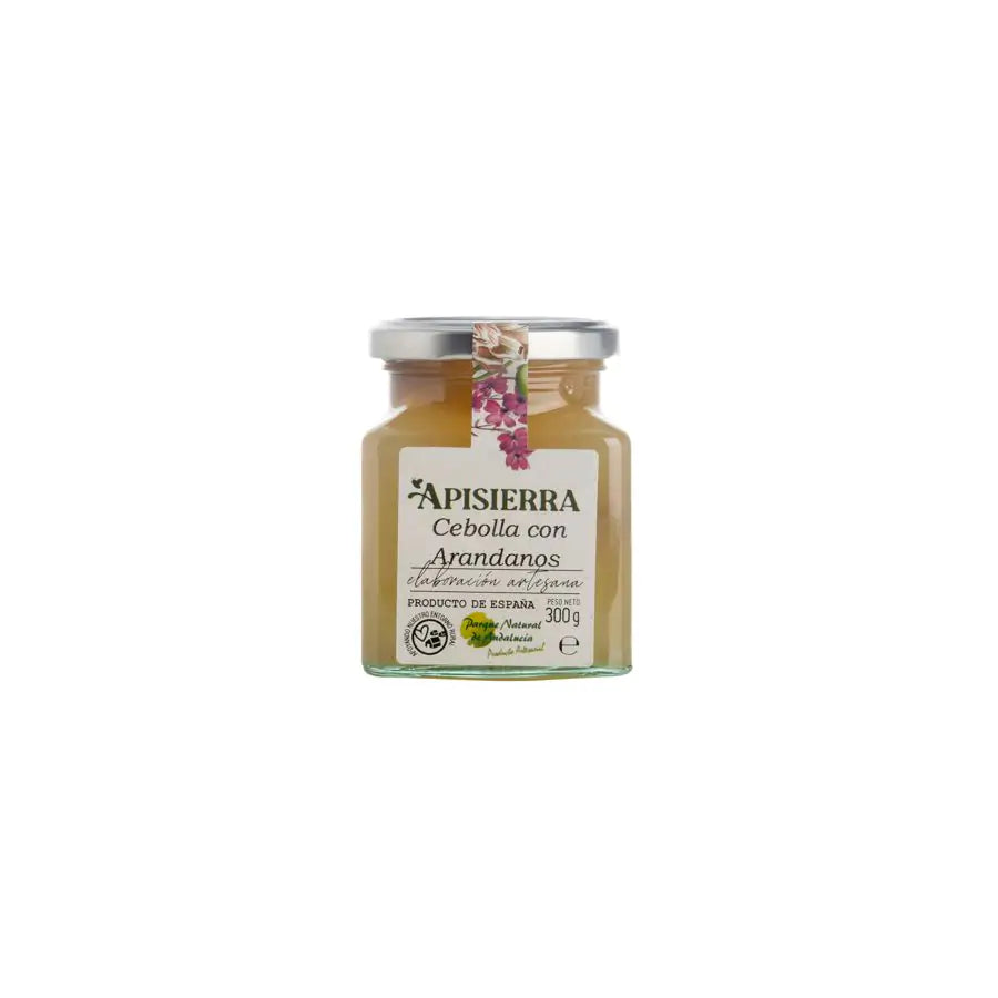 Mermelada artesana CEBOLLA ARÁNDANOS Bote cristal 300 gr
