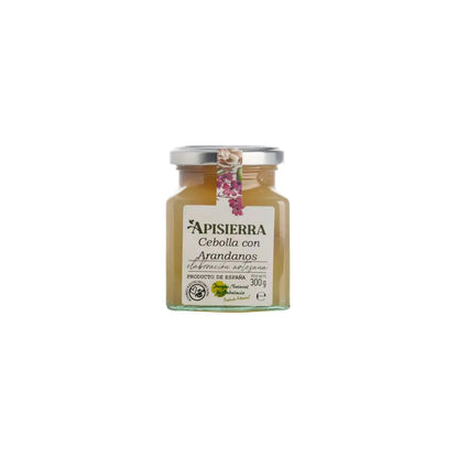 Mermelada artesana CEBOLLA ARÁNDANOS Bote cristal 300 gr