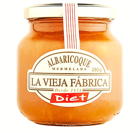 Mermelada Albaricoque SIN AZÚCAR  Bote 280 gr