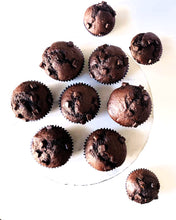 Cargar imagen en el visor de la galería, Muffins Espelta Chocolate negro Caja 4 und
