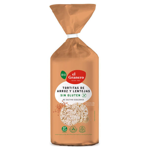 Tortitas Arroz Lentejas Sin gluten Paquete 115 gr