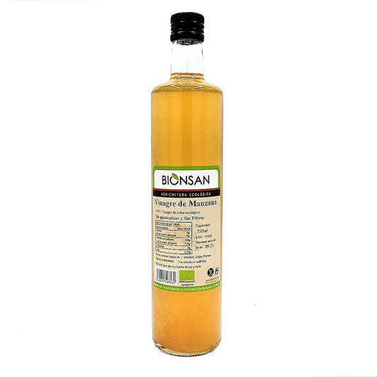 Vinagre manzana Eco Sin filtrar Botella Cristal 750 ml