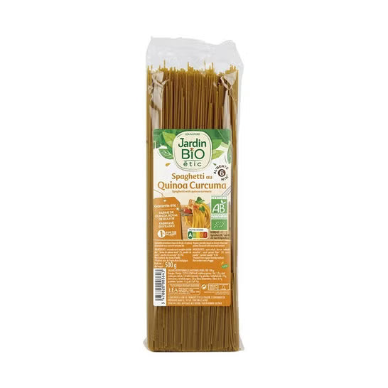Spaguettis Trigo Duro  Quinoa Curry Bio Paquete 500 gr