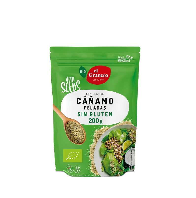 Cáñamo Pelado Eco Sin gluten Paquete 200 gr