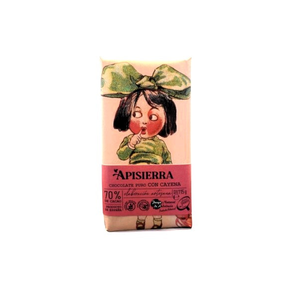 Chocolate artesano PICANTE Tableta 115 gr