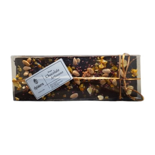 Tableta Chocolate Negro Frutos secos Caja 400 gr