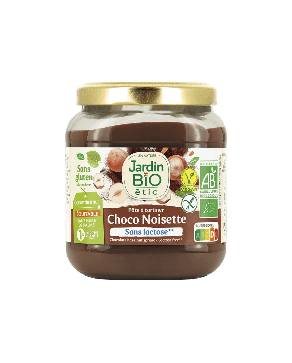 Crema Chocolate Avellanas BIO Bote Cristal 350 gr