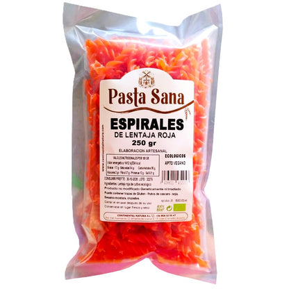 Espirales Lentejas Rojas Eco Paquete 250 gr