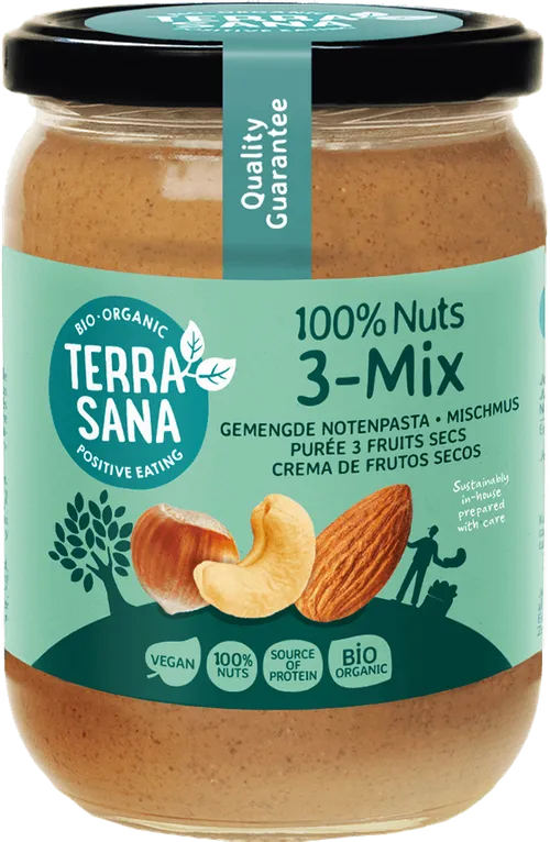 Crema Mix 3 frutos secos Bio Bote cristal 250 gr