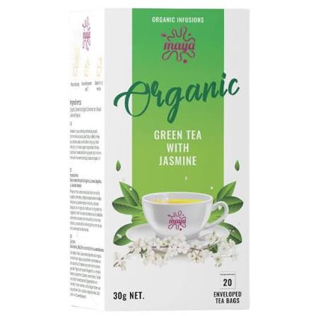Té Verde Jazmín Orgánico Caja 20 bolsitas