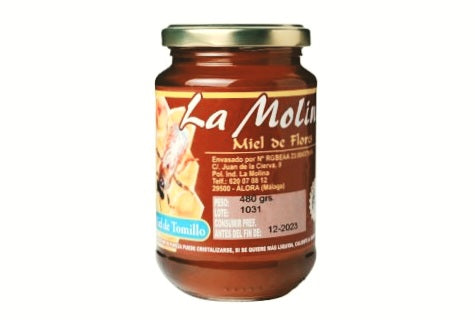 Miel Tomillo Bote Cristal 480 gr
