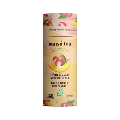 Té Verde Lichee Mango Bote 25 bolsitas