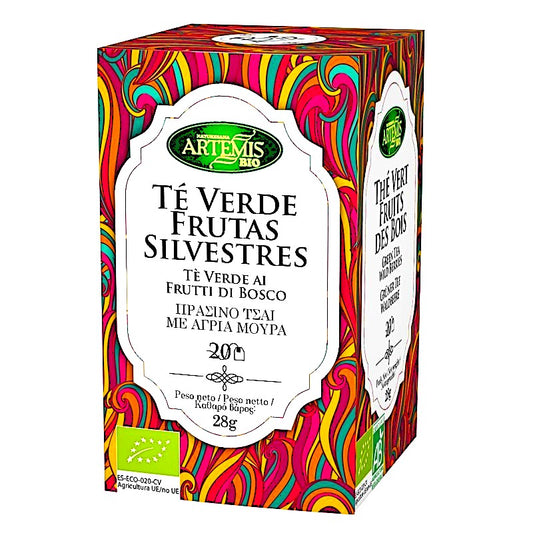 Té Verde BIO  Frutas Silvestres Caja 20 Bolsitas 30 gr