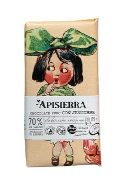 Chocolate Artesano JENGIBRE Tableta 115 gr