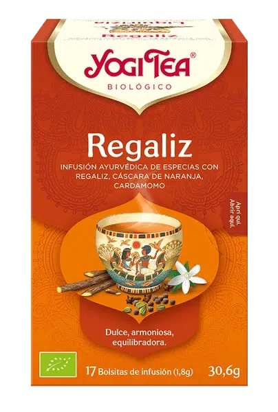 Infusión ecológica ayurvédica REGALIZ Caja 17 bolsitas