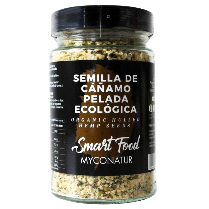 Semillas Cáñamo BIO Peladas Bote Cristal 200 gr