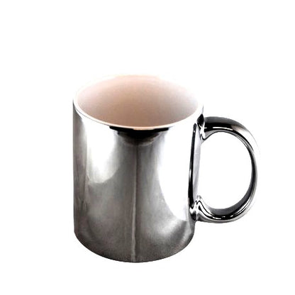 Taza Mug Cromo Plata 300 ml