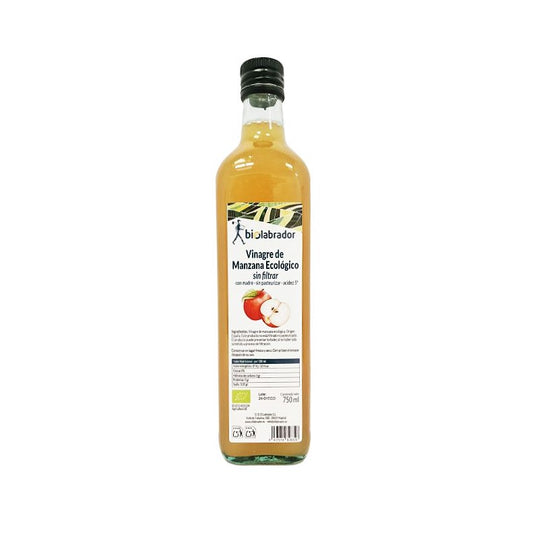 Vinagre Manzana Eco SIN FILTRAR Botella Cristal 750 ml